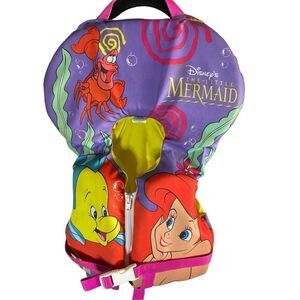 Little mermaid vintage, retro children’s life jacket/vest puddle jumper under 50